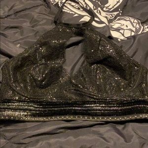 Victoria Secret Black halter bralette